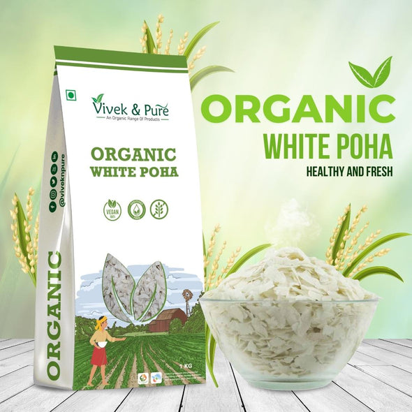 Organic White Poha / Beaten Rice White