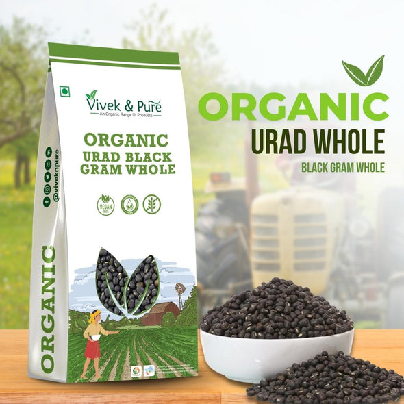Organic Urad Whole / Black Gram Whole