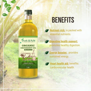 Organic Peanut Oil / Groundnut Oil 1Litre