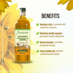 Organic Sunflower Oil 1Litre