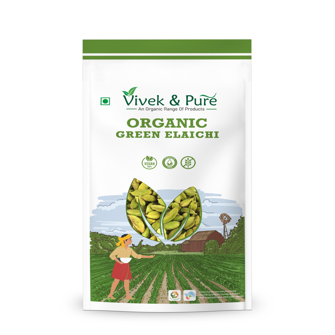 Organic Elaichi Green / Cardamom Green 100Gm