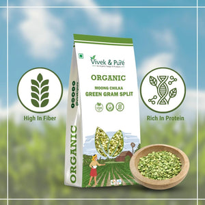 Organic Moong Chilka / Green Gram Split